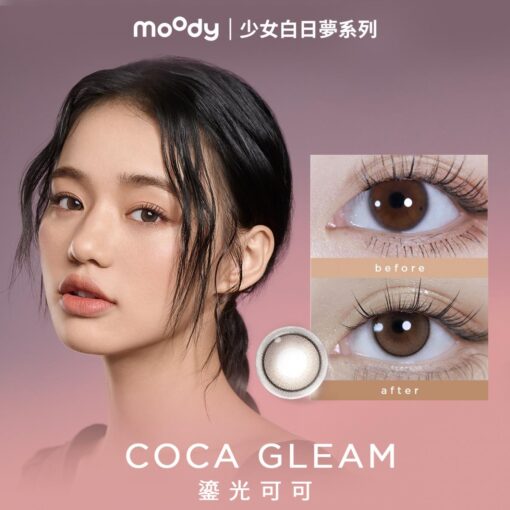 moody COCOA GLEAM 컬러렌즈 원데이 (10개들이)