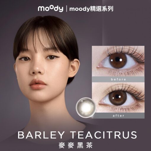 moody BARLEY TEA 컬러렌즈 1개월용 (2개들이)