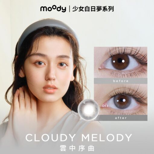 moody CLOUDY MELODY 컬러렌즈 원데이 (10개들이)