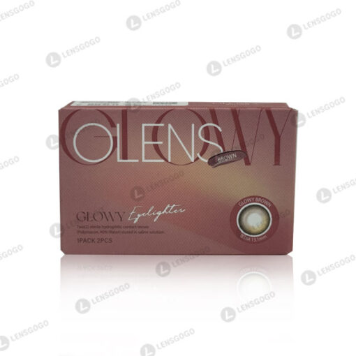 오렌즈 Glowy Eyelighter 1개월용 컬러렌즈 Brown (2개들이)