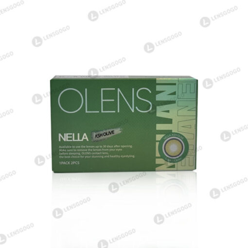 오렌즈 Nella 1개월용 컬러렌즈 Ash Olive (2개들이)