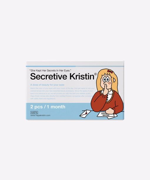 하파크리스틴 Hapa Secretive Kristin 1개월용 컬러렌즈 Black (2개들이)