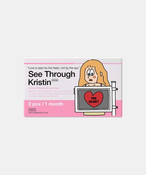 하파크리스틴 See Through Kristin 1개월용 컬러렌즈 Ash Brown (2개들이)