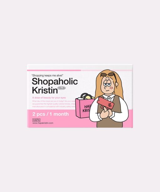 하파크리스틴 Shopaholic Kristin 1개월용 컬러렌즈 Midnight Gray (2개들이)