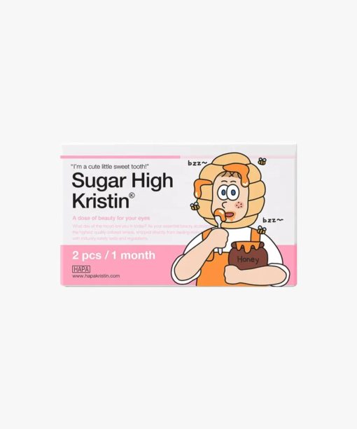 하파크리스틴 Sugar High Kristin 1개월용 컬러렌즈 Beige (2개들이)