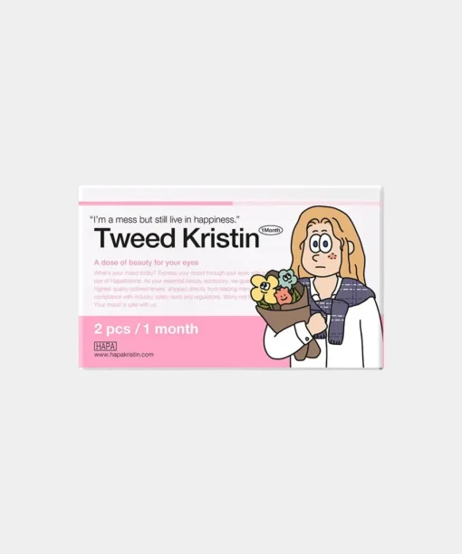 하파크리스틴 Tweed Kristin 1개월용 컬러렌즈 Mauve Gray (2개들이)