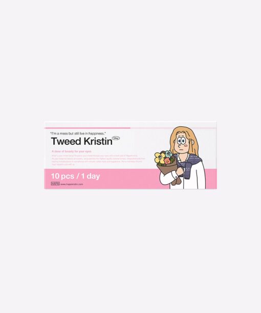 하파크리스틴 Tweed Kristin 원데이 컬러렌즈 Mauve Gray (10개들이)